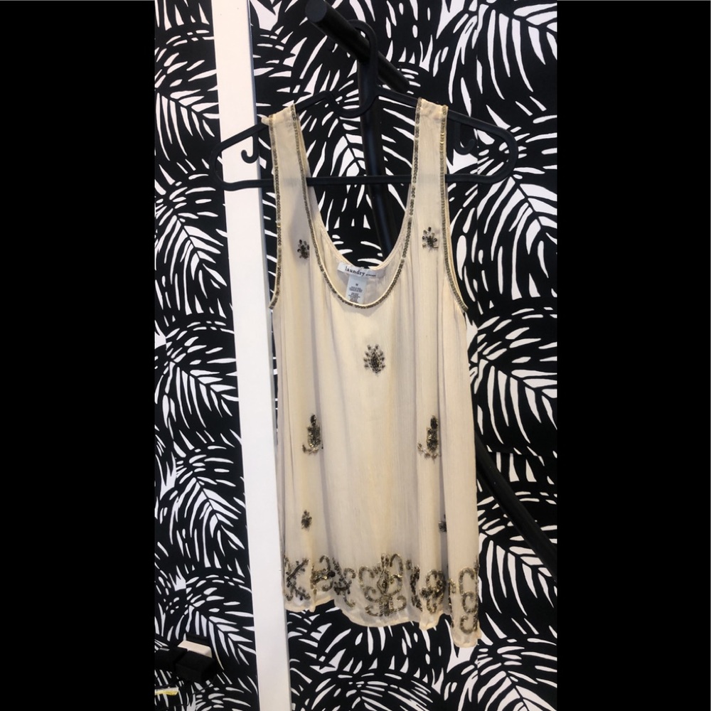 Laundry by Design Sequin Tank Medium